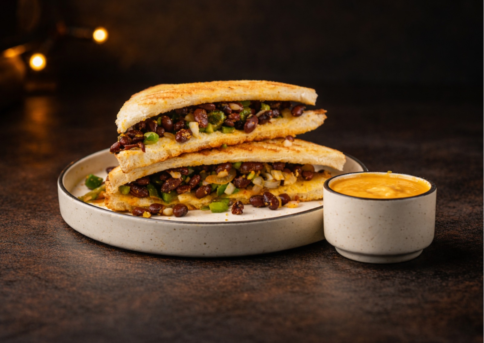 Mexican Kidney beans fusion Sandwich